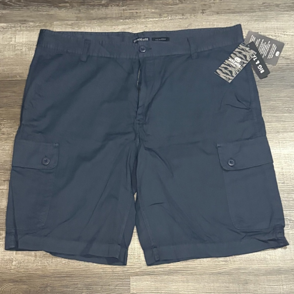 Ecko Unltd. Navy Mens Cargo Shorts - size 44B